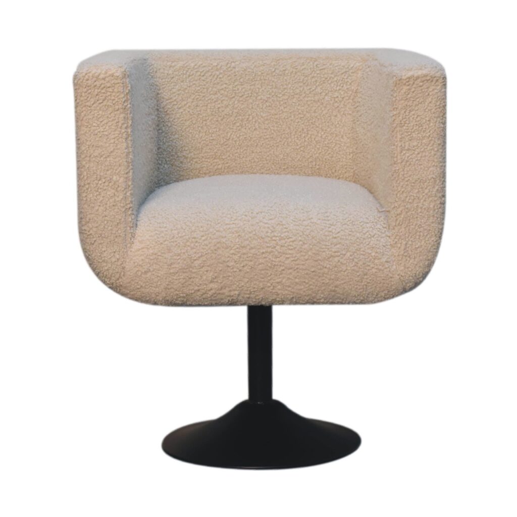 Canada Cream Boucle Swivel Chair Suppliers