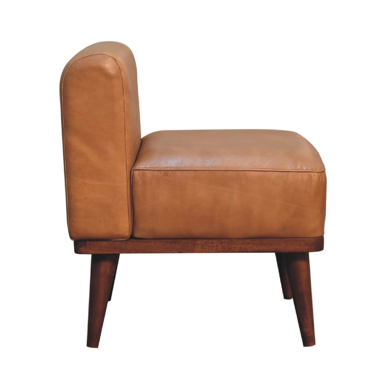 Tan Buffalo Backrest Footstool - Image 8