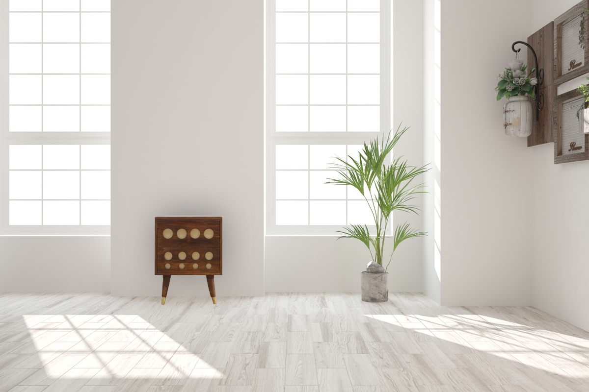 Chestnut Brass Cut-out Nightstand - Image 10