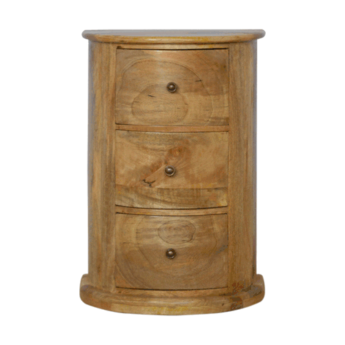 3 Drawer Serpentine Drum Chest - Image 11