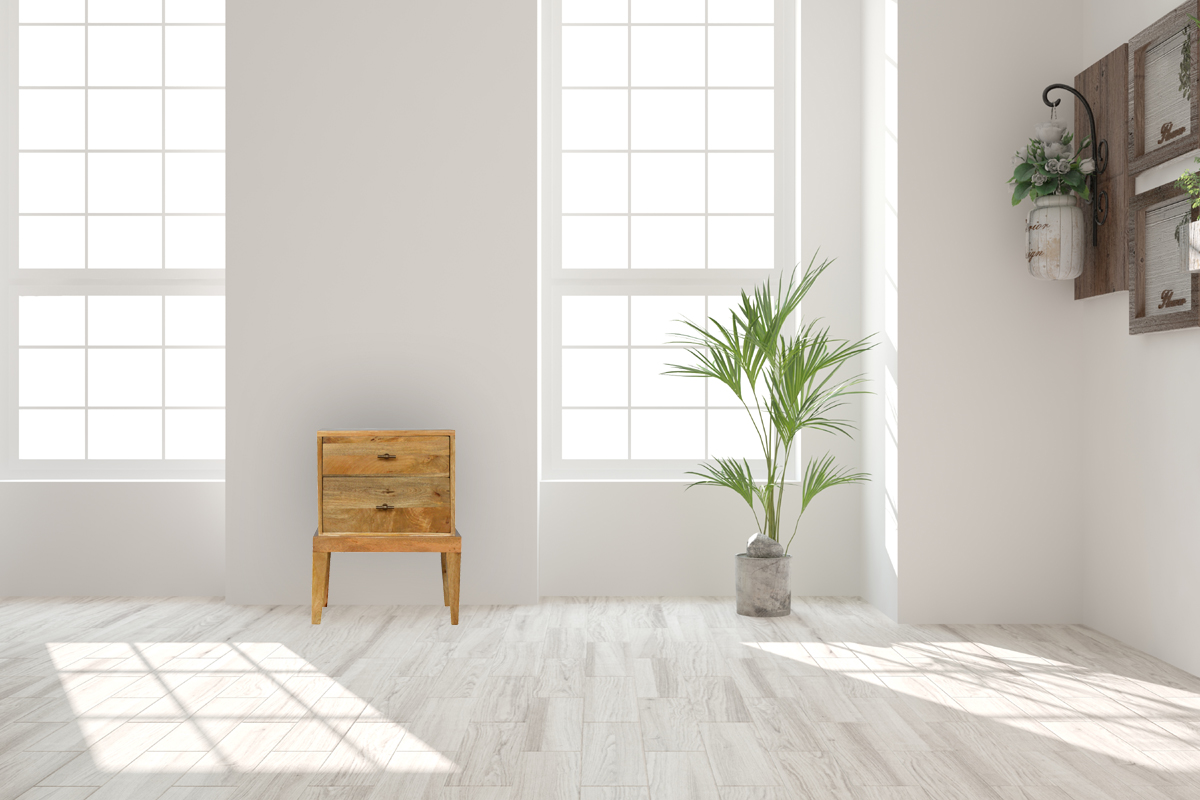 Solid Wood Nightstand with T-Bar Knobs - Image 10