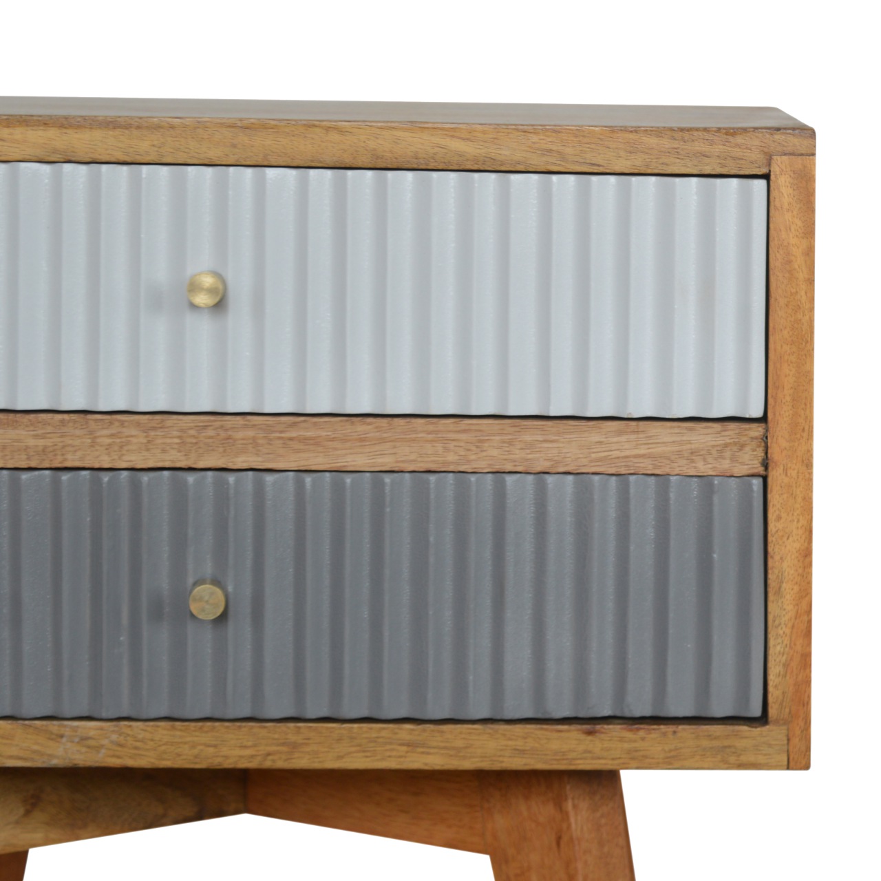 Line Grey Painted Nightstand - Image 4