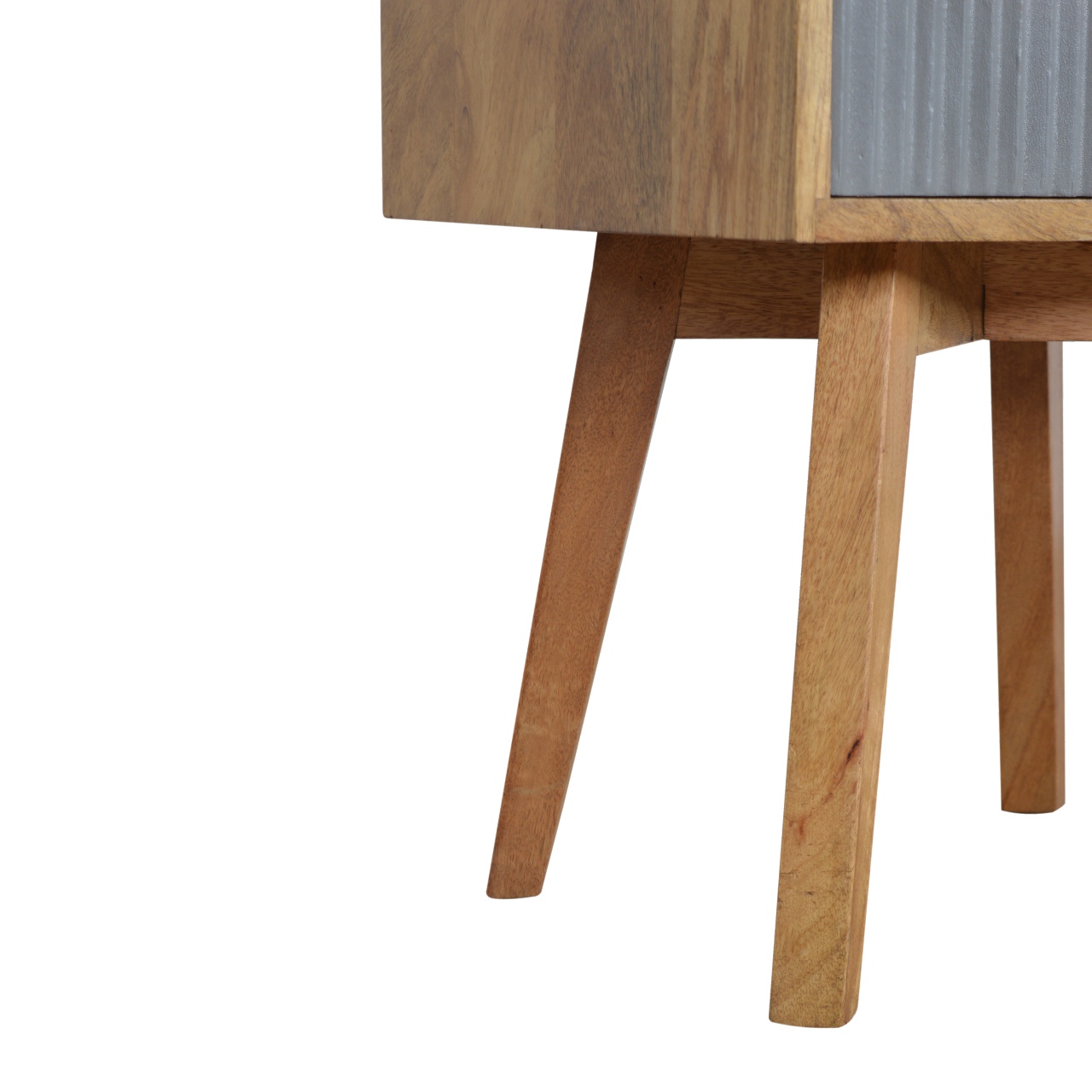 Line Grey Painted Nightstand - Image 5