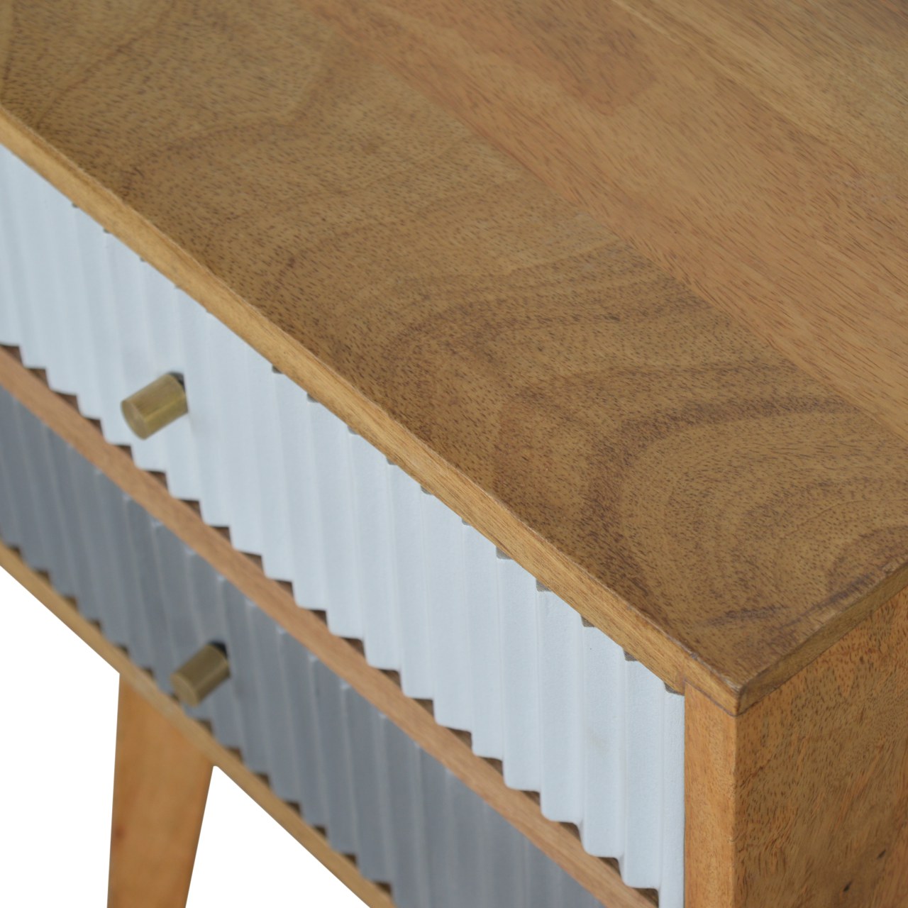 Line Grey Painted Nightstand - Image 7