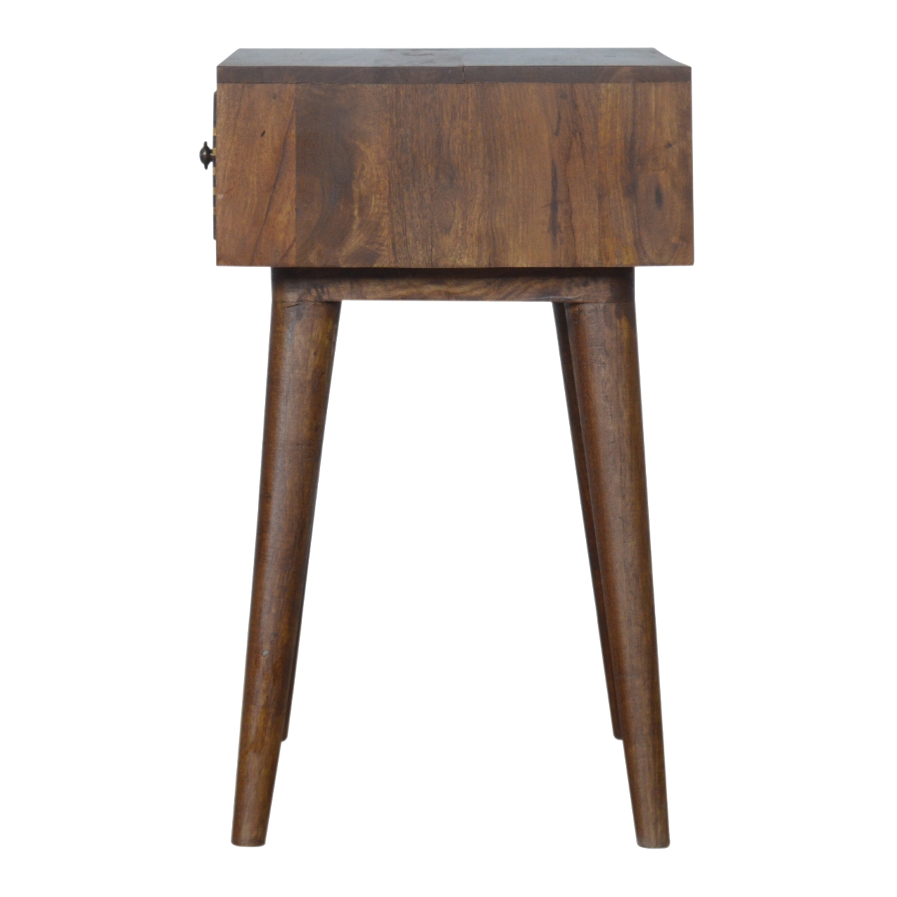 IN850 - Brass Inlay Chevron Bedside for wholesale