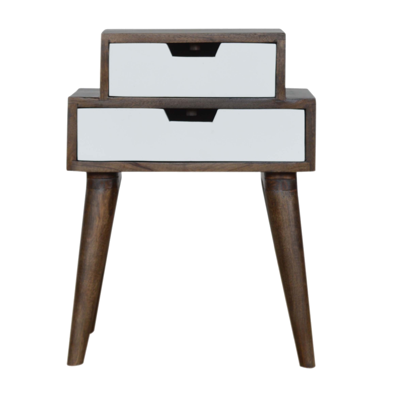 Canada Walnut and White Painted Nightstand Suppliers