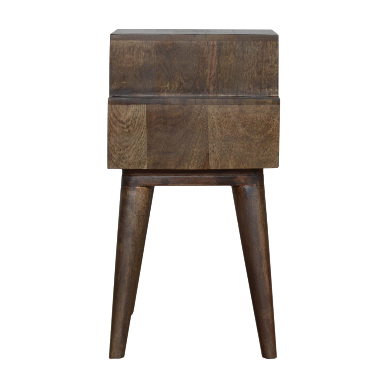 Walnut and White Painted Nightstand - Image 8