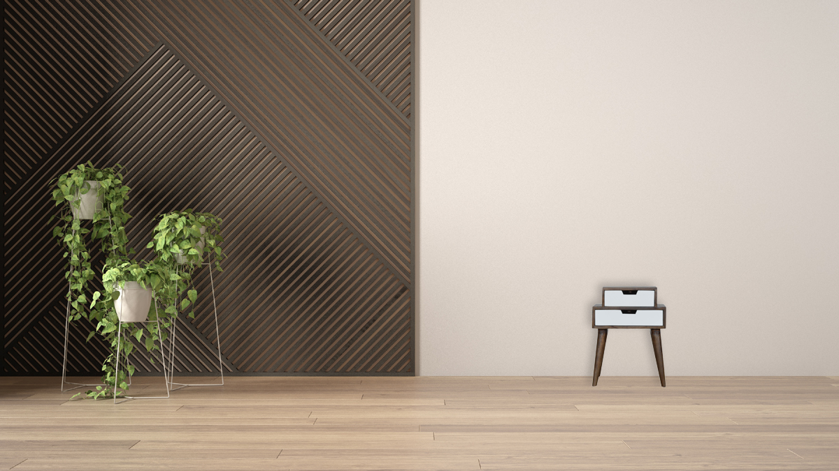 Walnut and White Painted Nightstand - Image 10