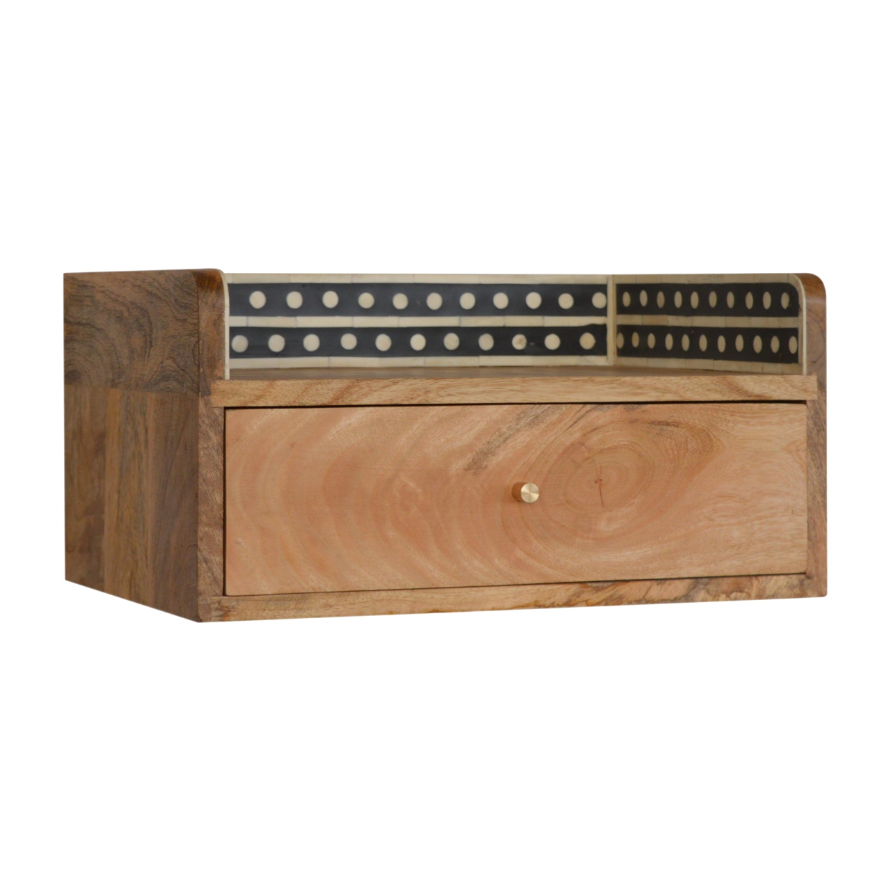 Bone Inlay Gallery Floating Nightstand - Image 2
