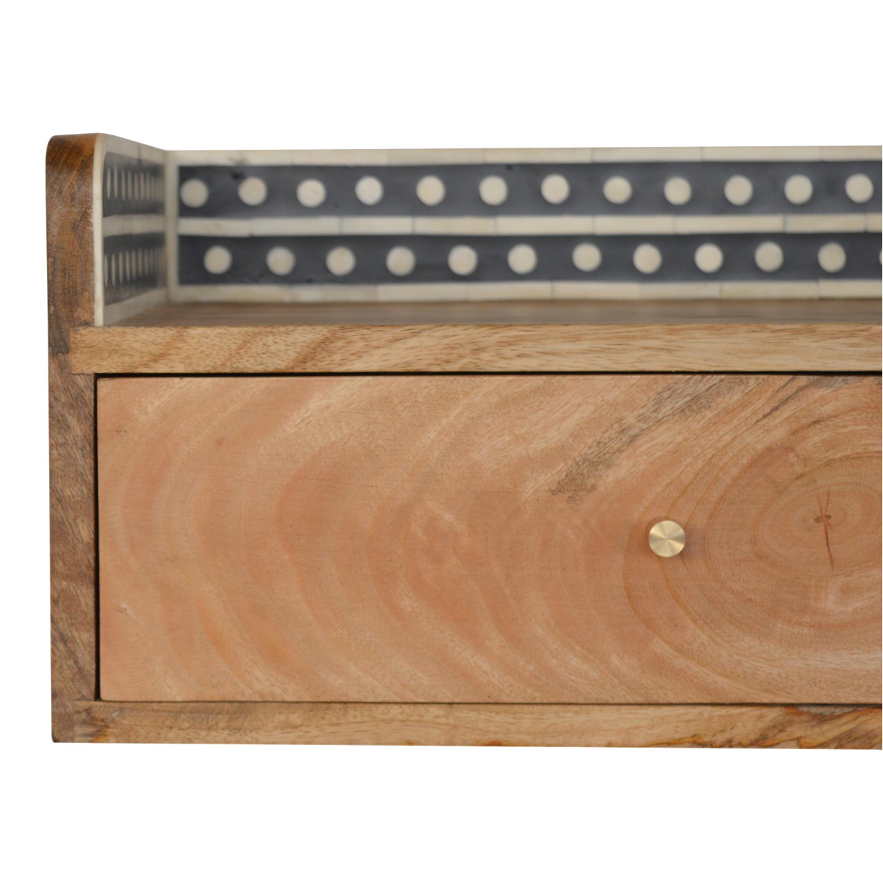 Bone Inlay Gallery Floating Nightstand - Image 7