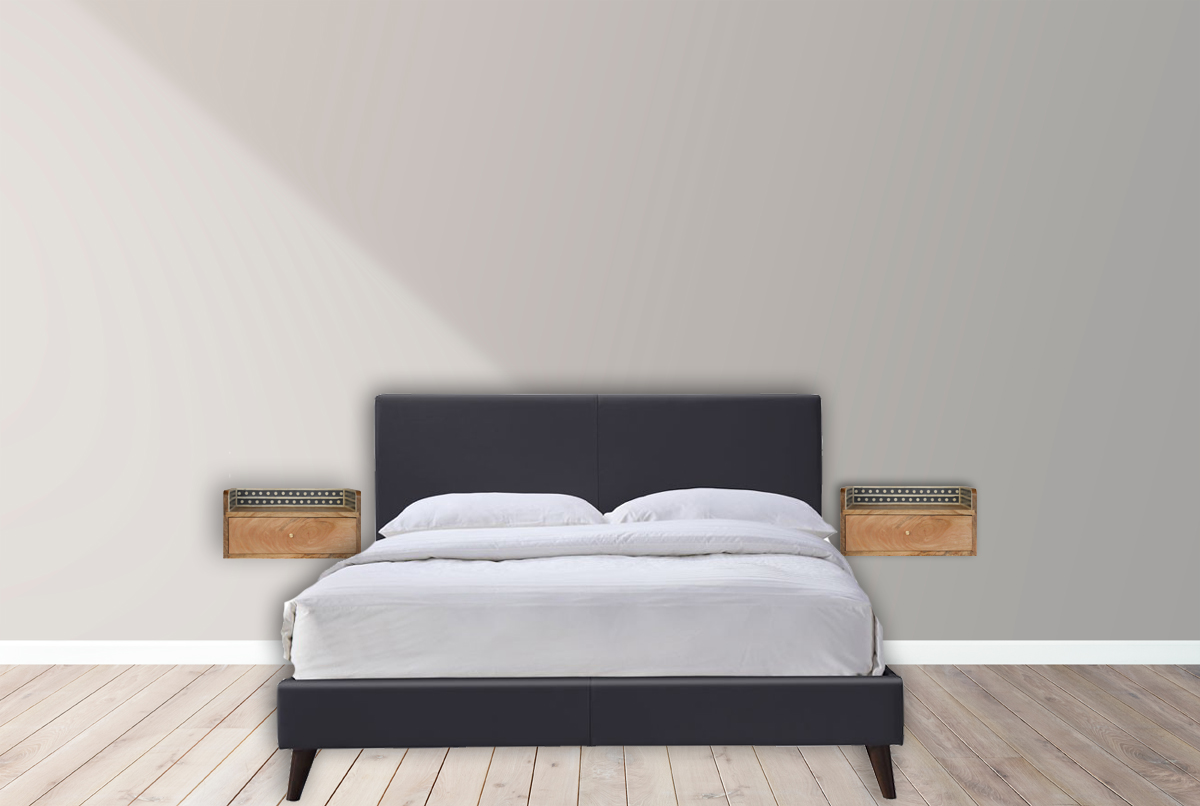 Bone Inlay Gallery Floating Nightstand - Image 10