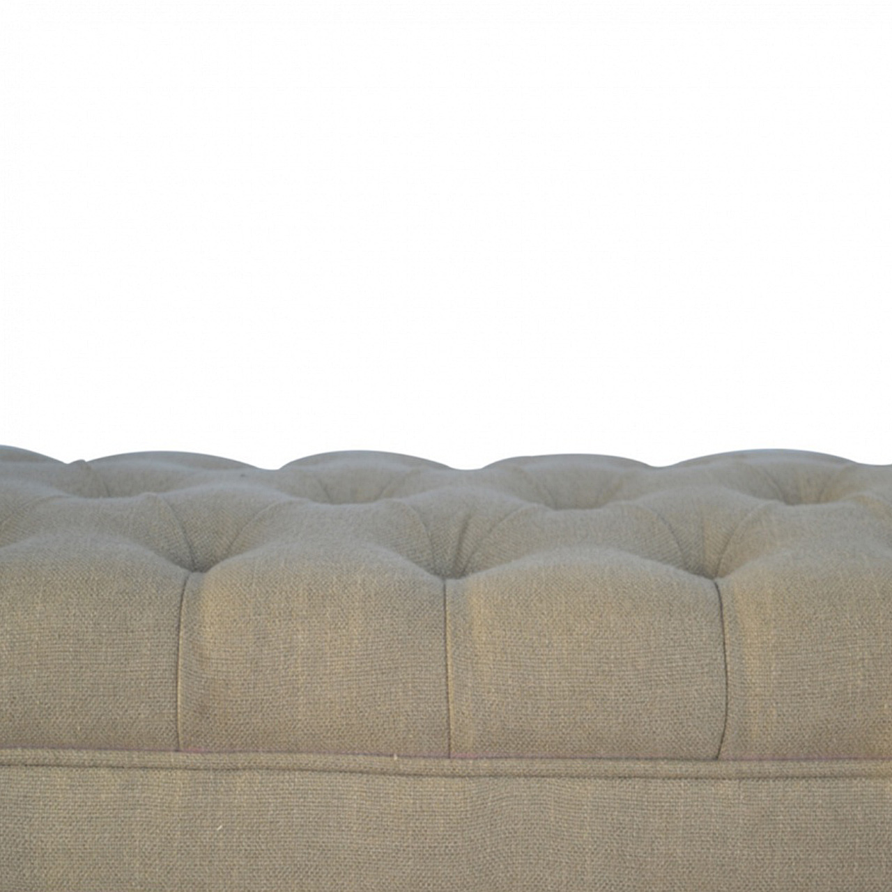 Bedroom Bench Upholstered In Mud Linen for reselling
