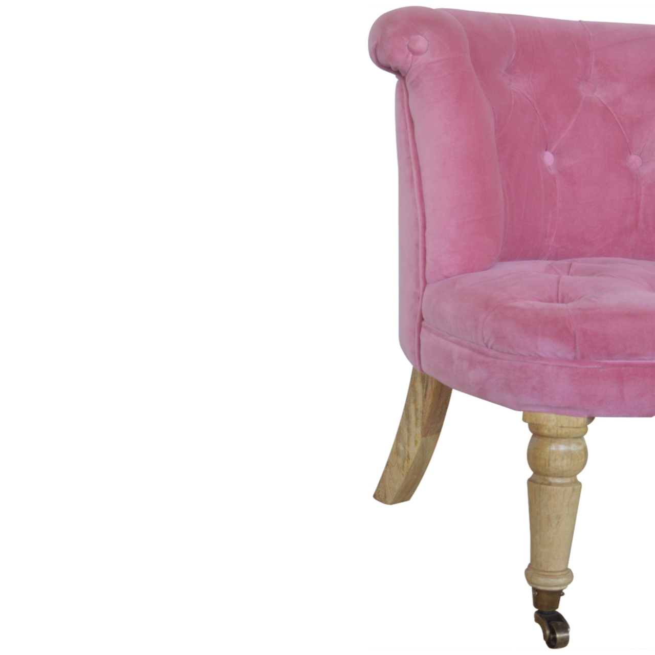wholesale IN896 - Pink Velvet Accent Chair for resale