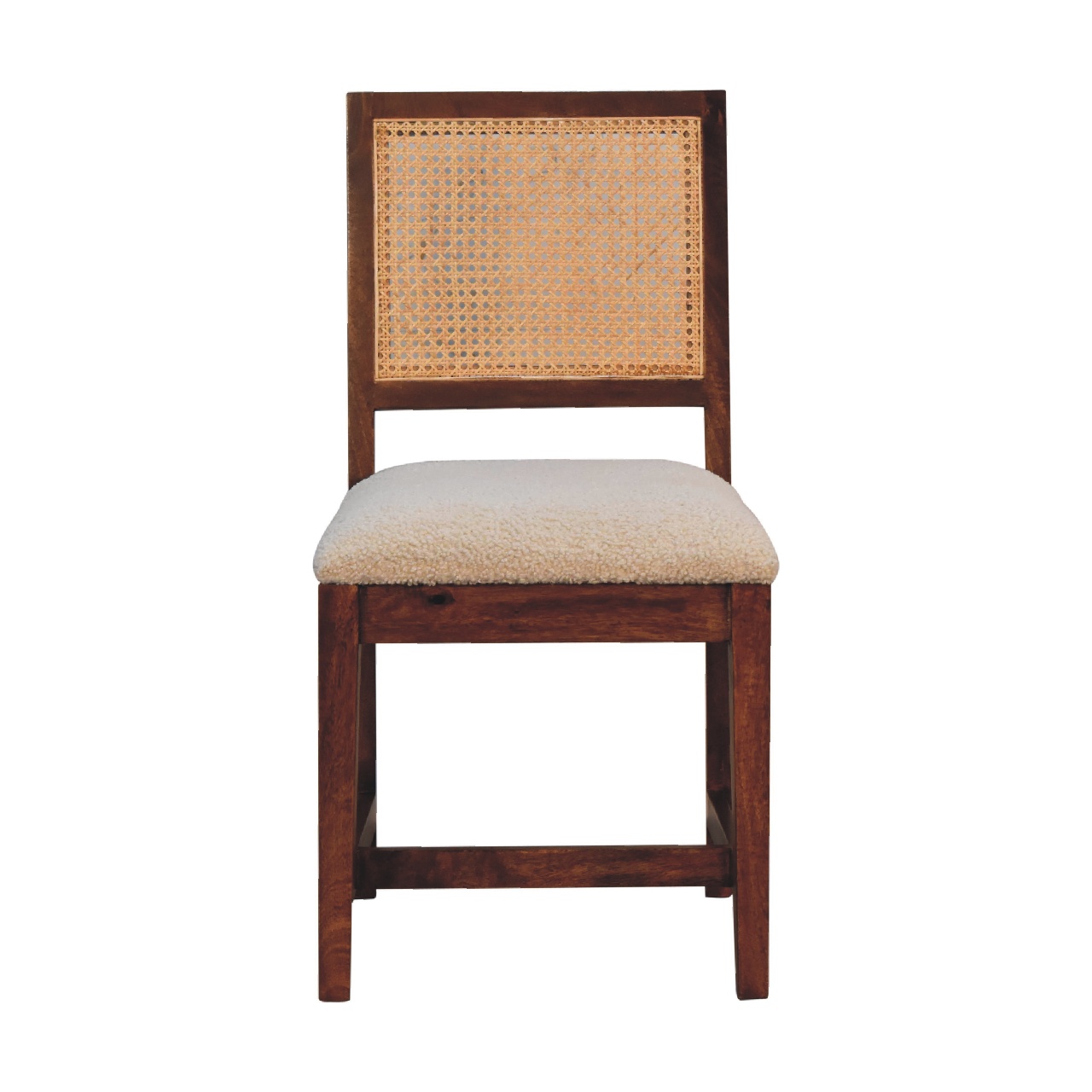 Canada Cream Boucle Rattan Chair Suppliers