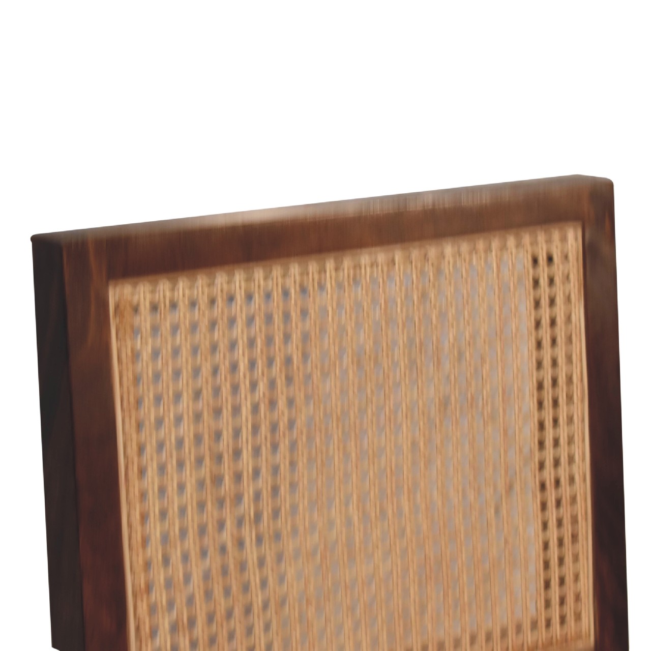 Cream Boucle Rattan Chair - Image 4