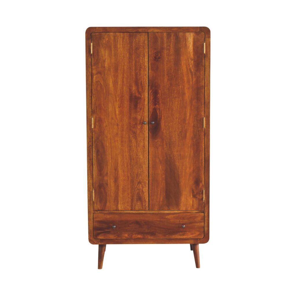 Canada Curved Chestnut Wardrobe Suppliers