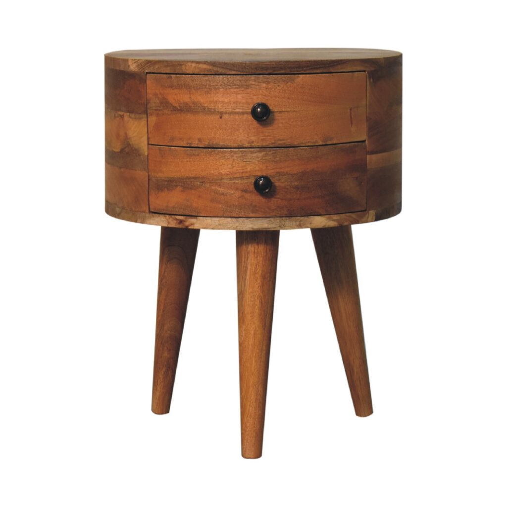 Canada Odyssey Oak-ish Tripod Nightstand Suppliers