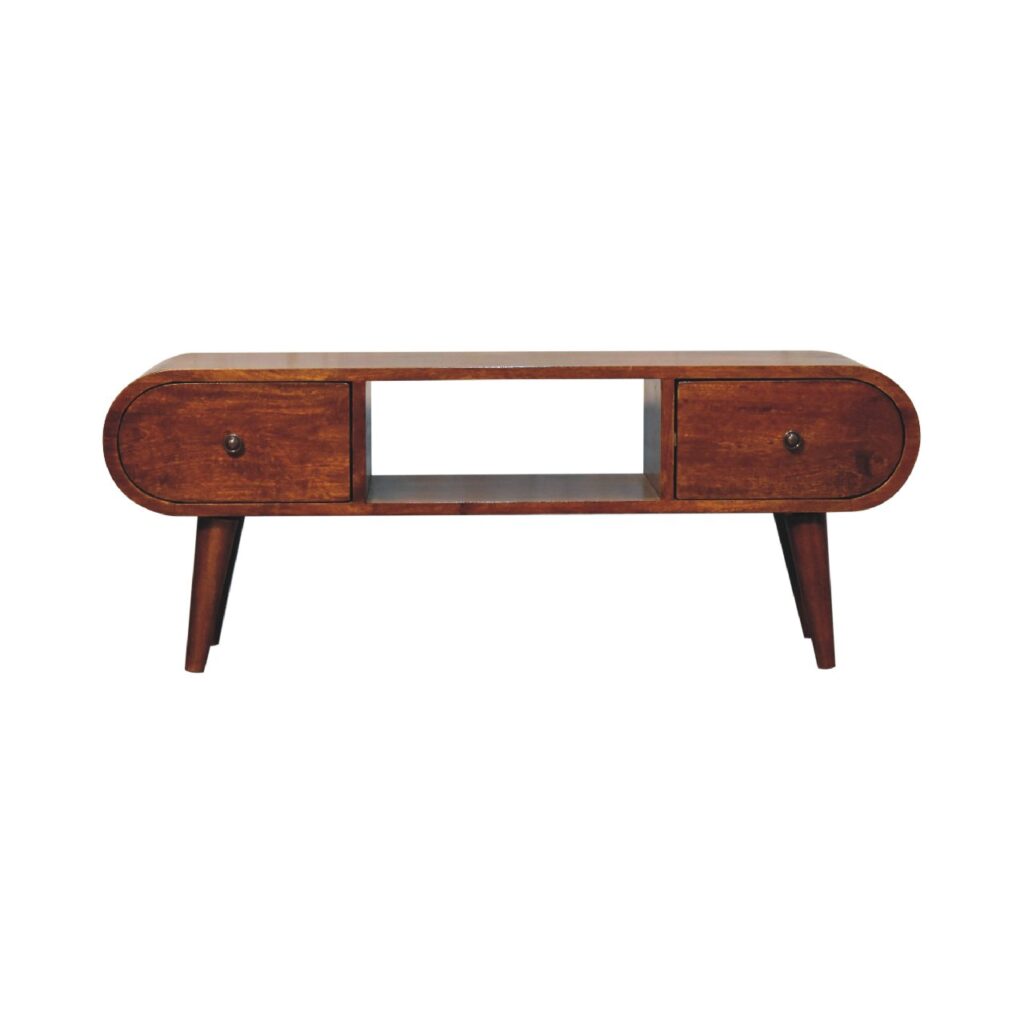 Canada Chestnut Circular TV Unit Suppliers