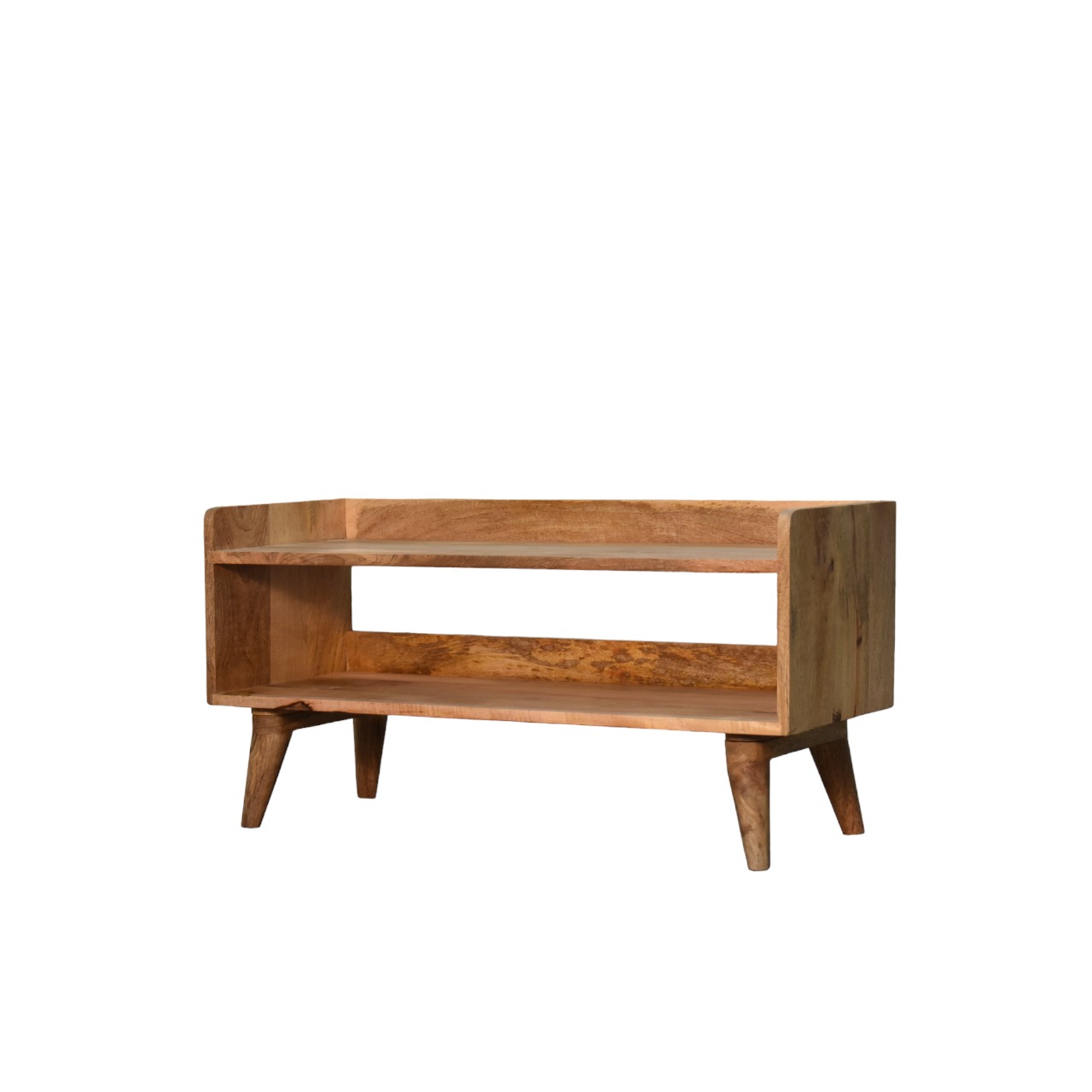 Oak-ish Nordic Storage Bench - Image 2
