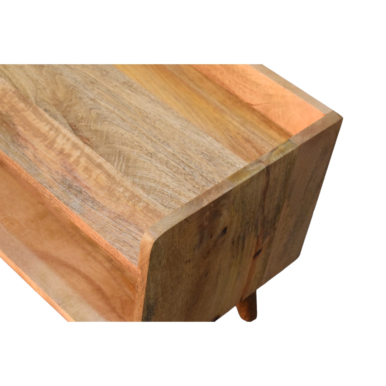 Oak-ish Nordic Storage Bench - Image 8