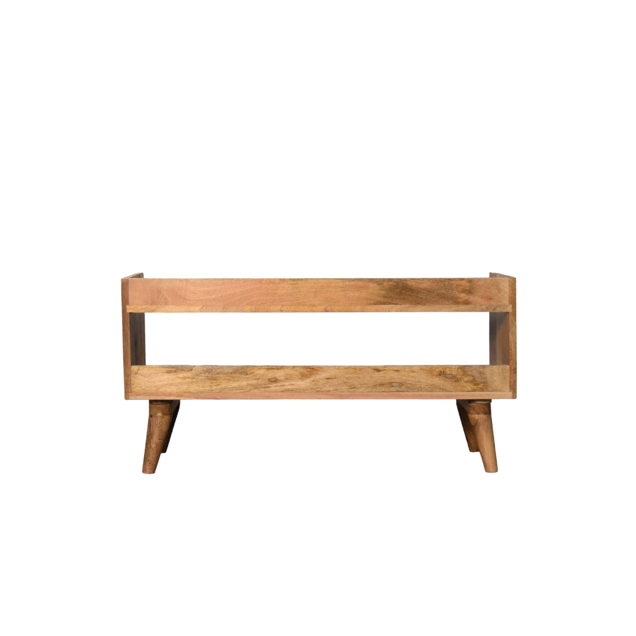 Oak-ish Nordic Storage Bench - Image 9