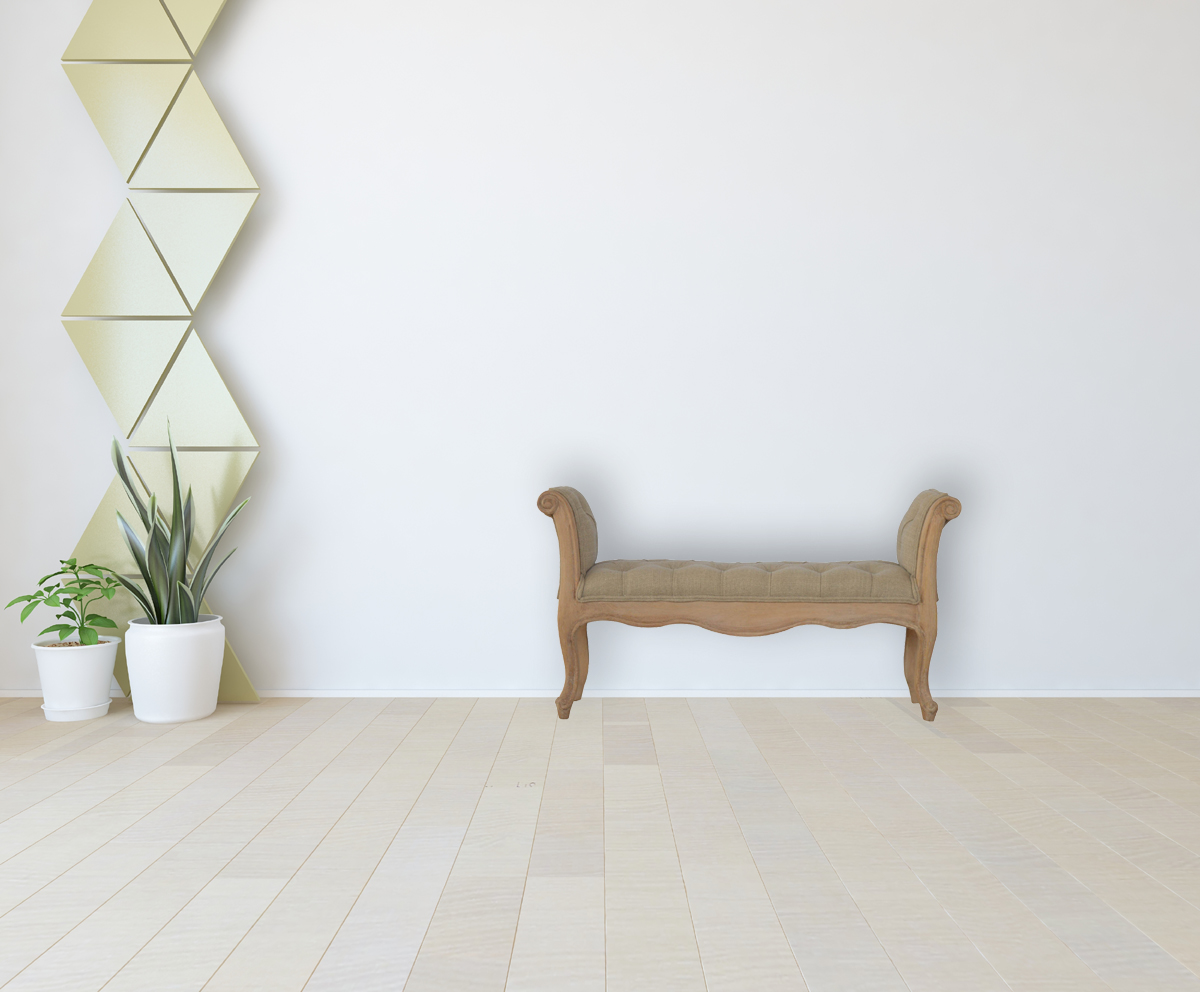 Canada Carved French Style Mud Linen Bench Suppliers