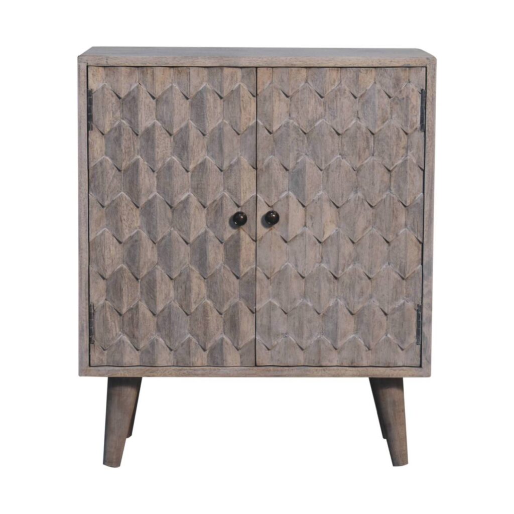 Canada Mini Pineapple Carved Stone Finish Cabinet Suppliers