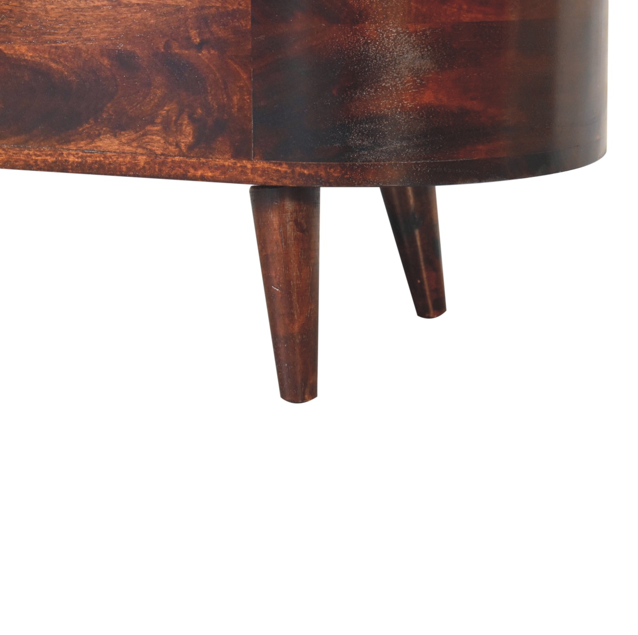 Light Walnut Rounded Lid-up Blanket Box - Image 9