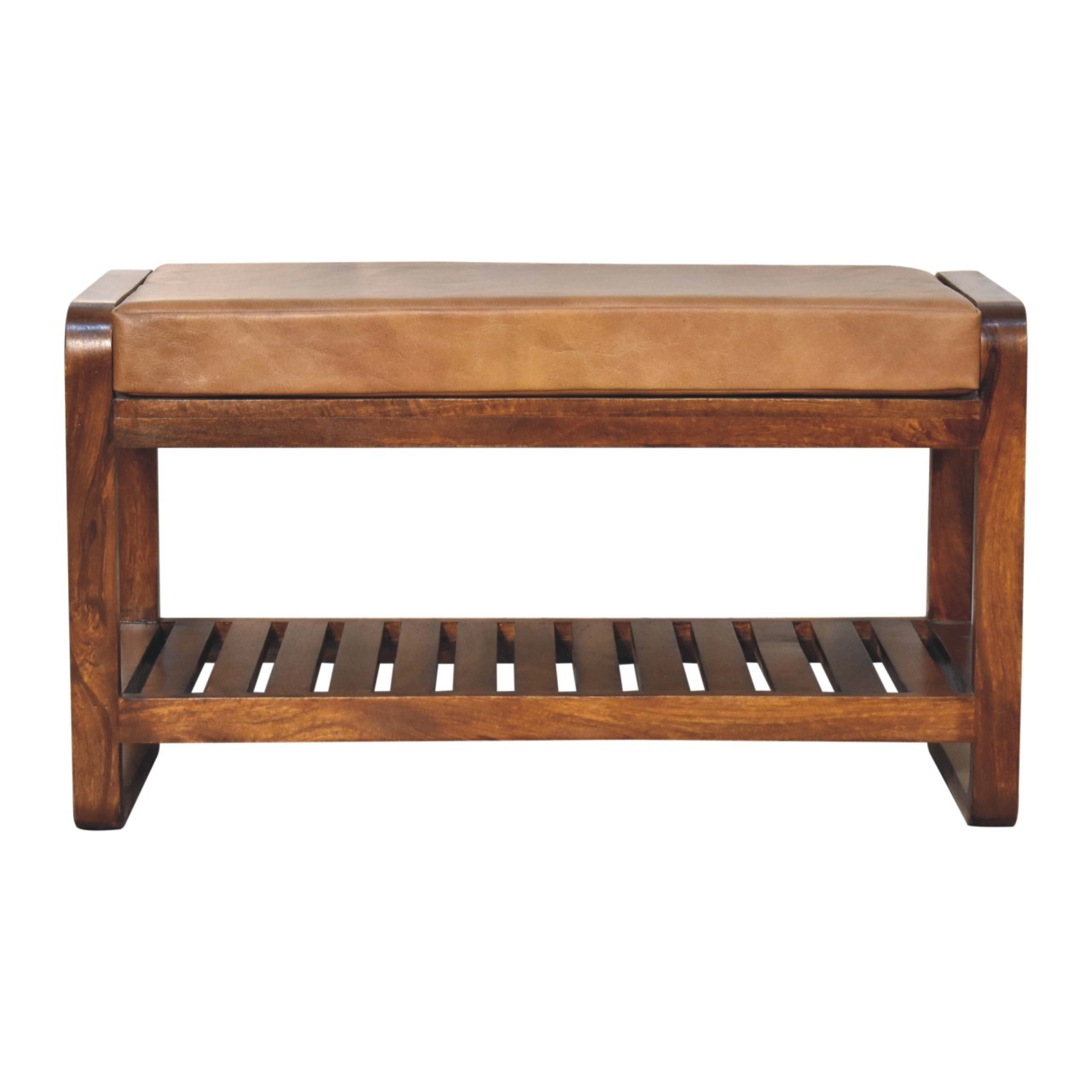 Buffalo Slatted Hallway Bench - Image 7
