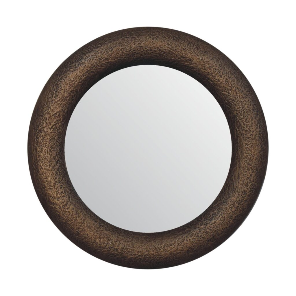 Canada Round Metallic Hammered Mirror Suppliers