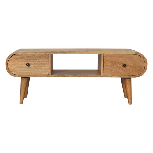 Oak-ish Circular TV Unit - Image 11