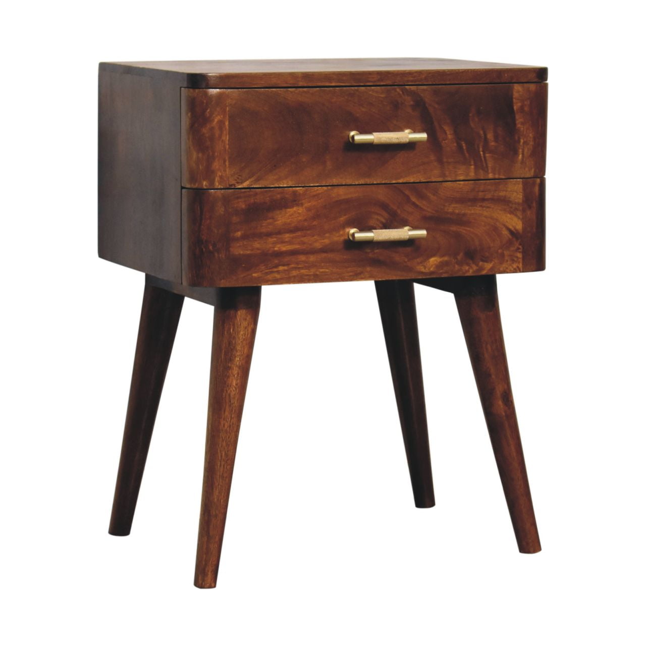 Chestnut T-Bar Nordic Nightstand - Image 3