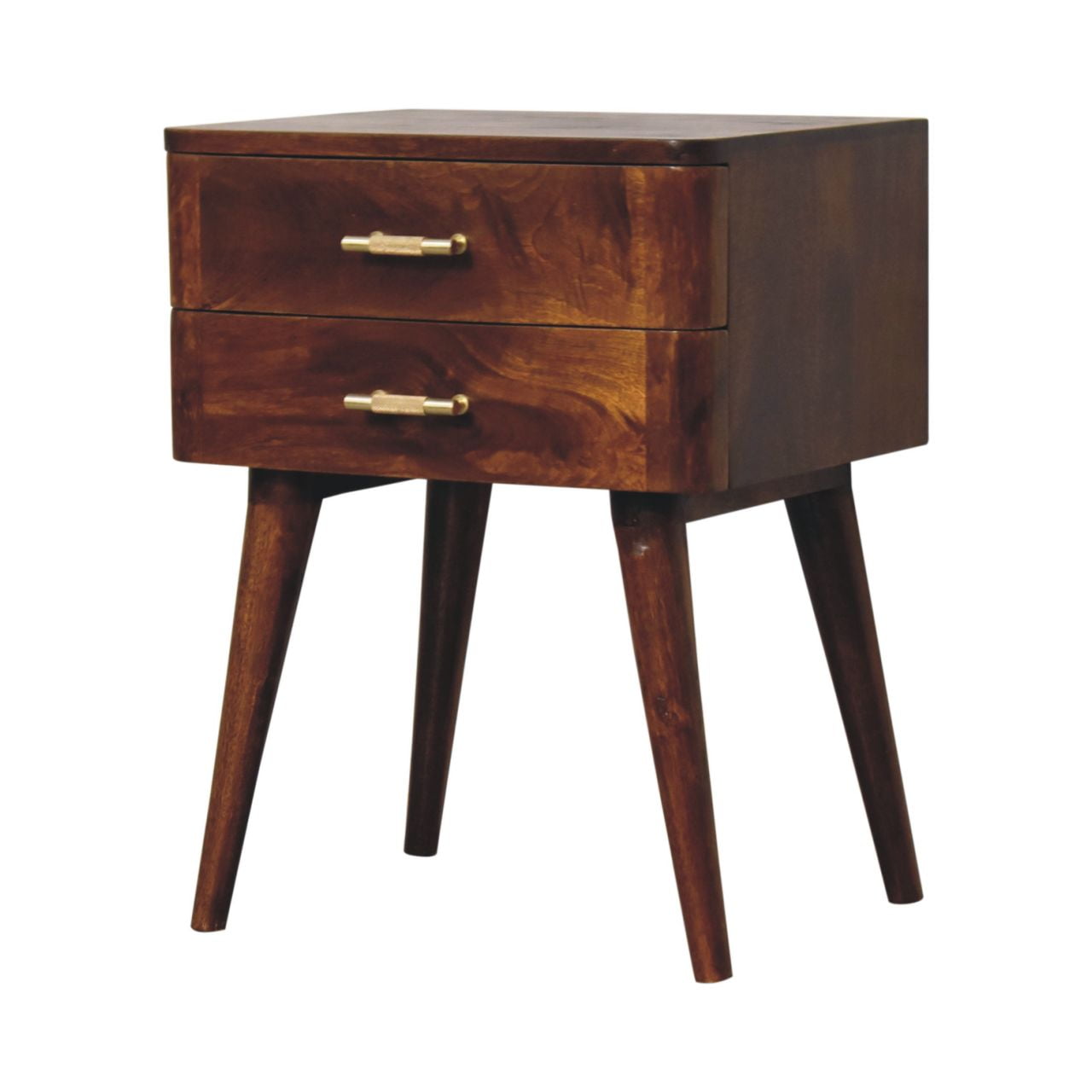 Chestnut T-Bar Nordic Nightstand - Image 4
