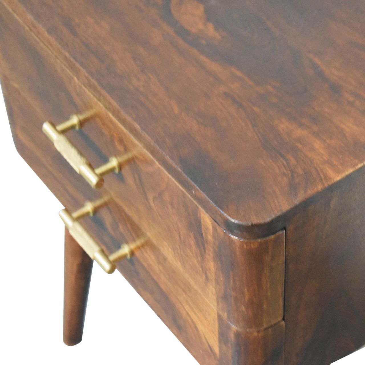 Chestnut T-Bar Nordic Nightstand - Image 6