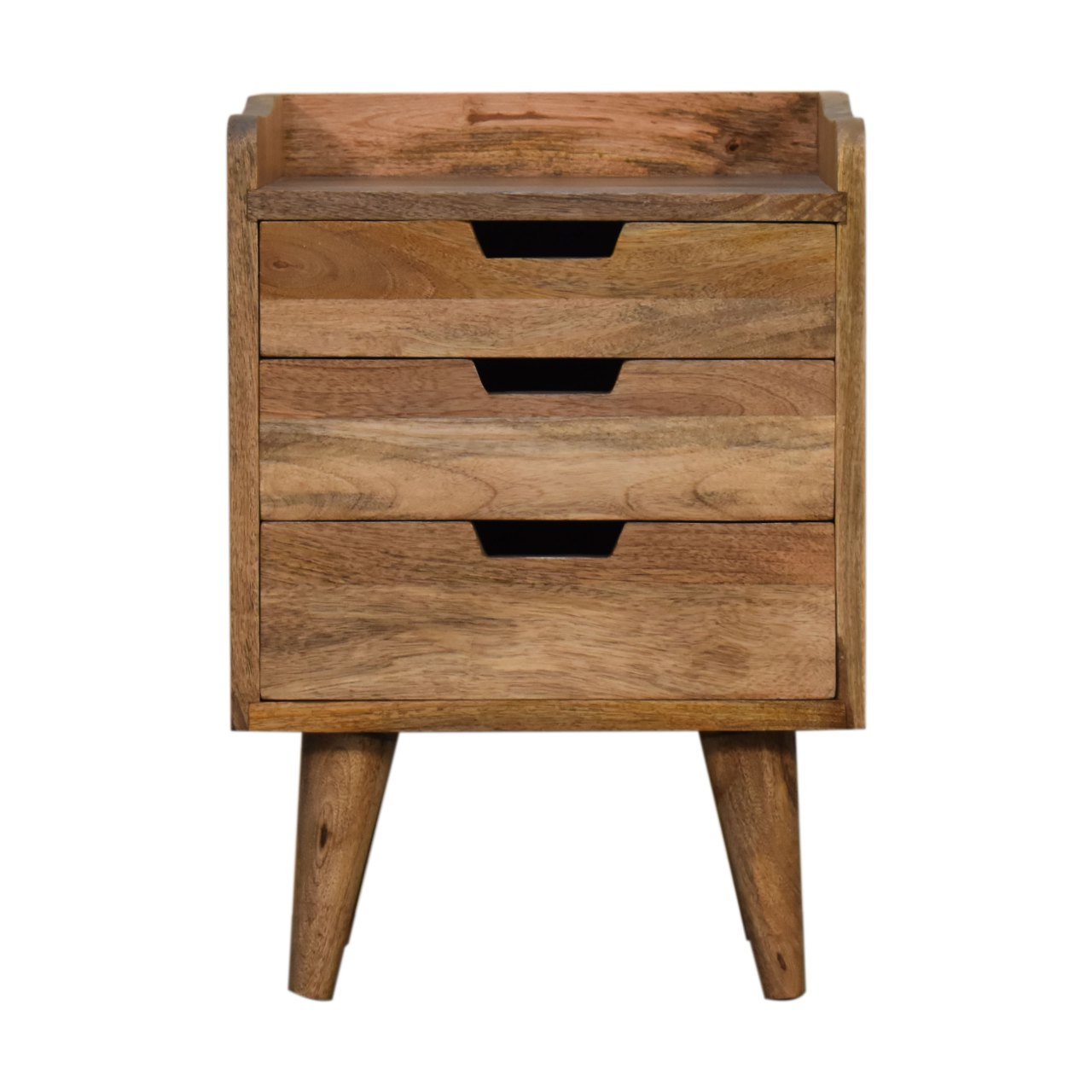 Oak-ish Small Gallery Back Nightstand - Image 2