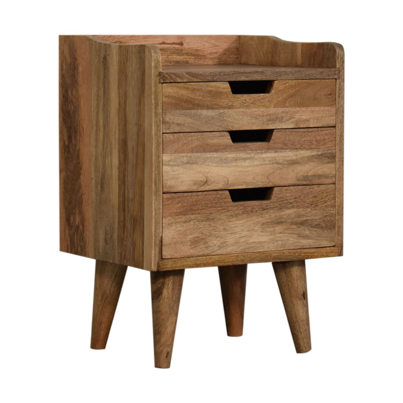 Oak-ish Small Gallery Back Nightstand - Image 4