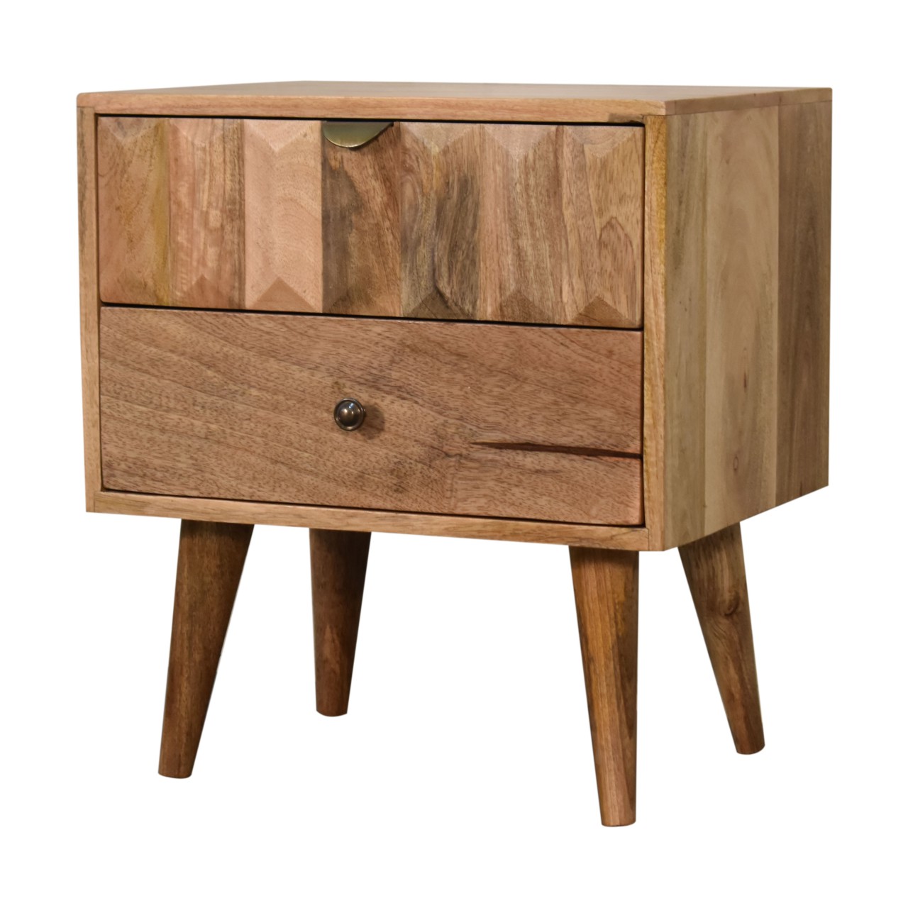 Oak-ish Prism Nightstand - Image 3