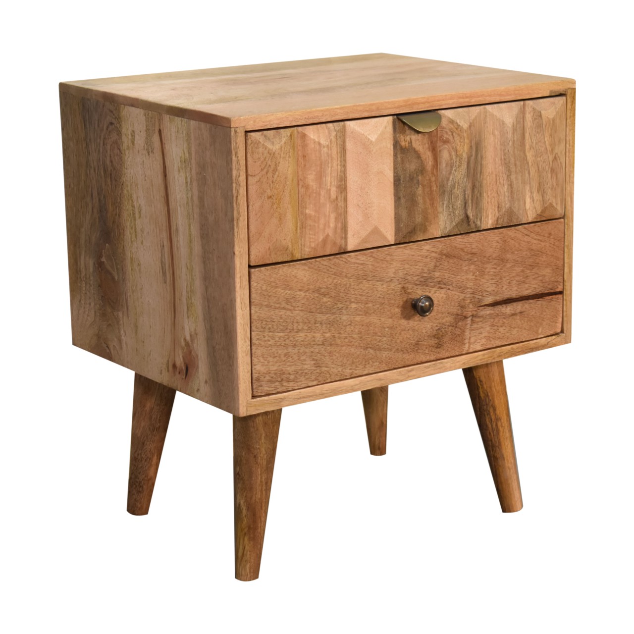 Oak-ish Prism Nightstand - Image 4