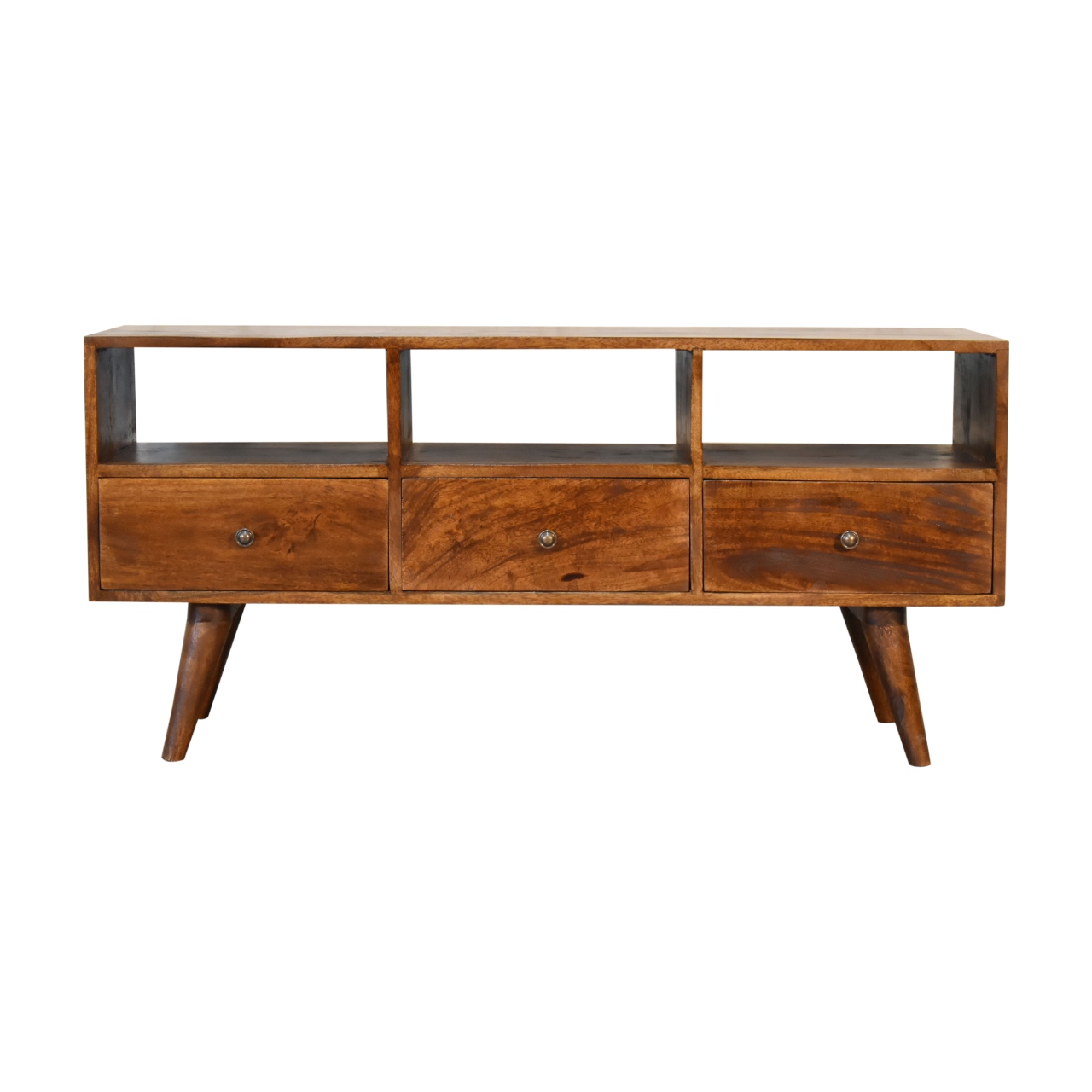 Canada Chestnut Nordic 3 Drawer TV Unit Suppliers