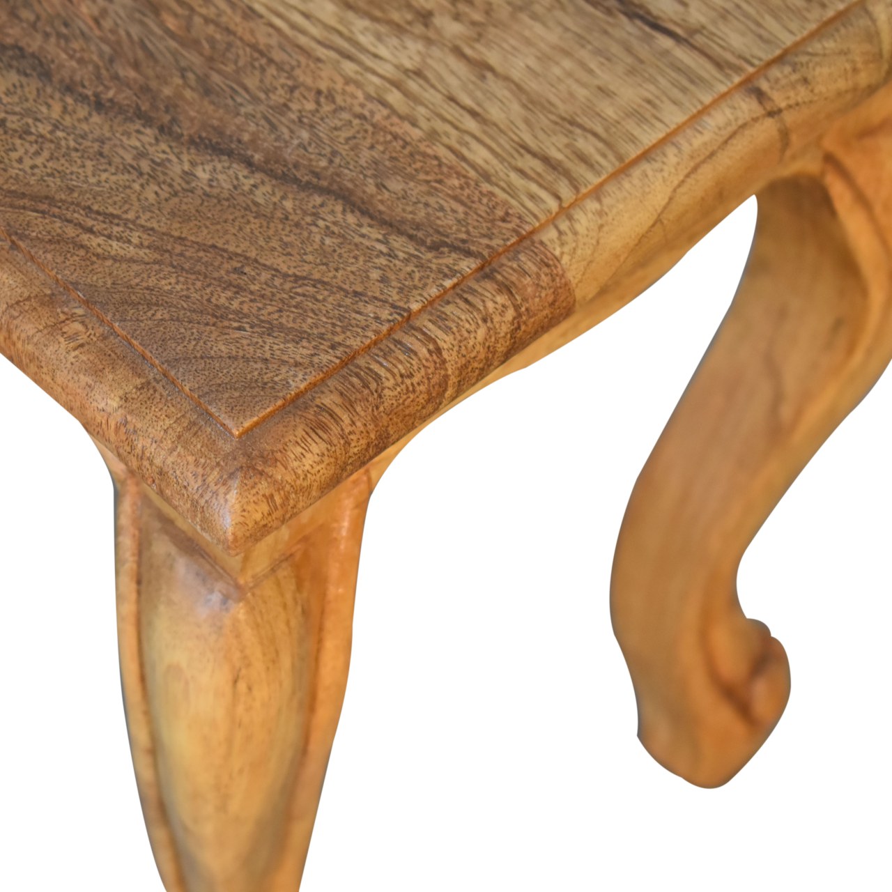 Oak-ish French Style Stool Set - Image 8