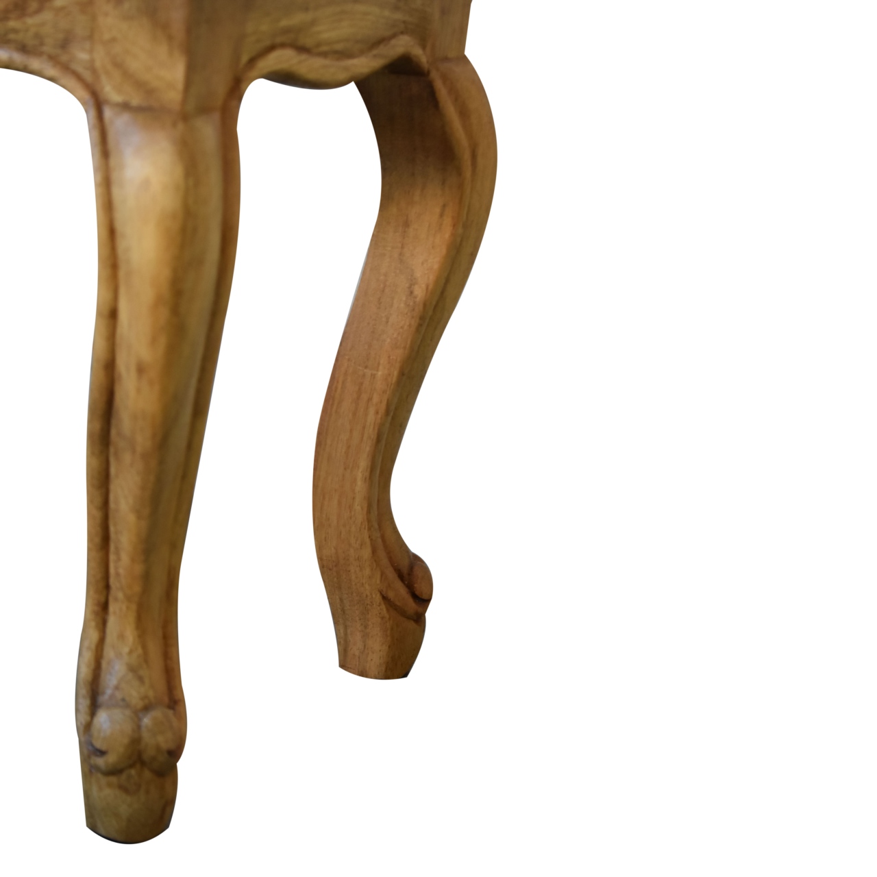 Oak-ish French Style Stool Set - Image 9