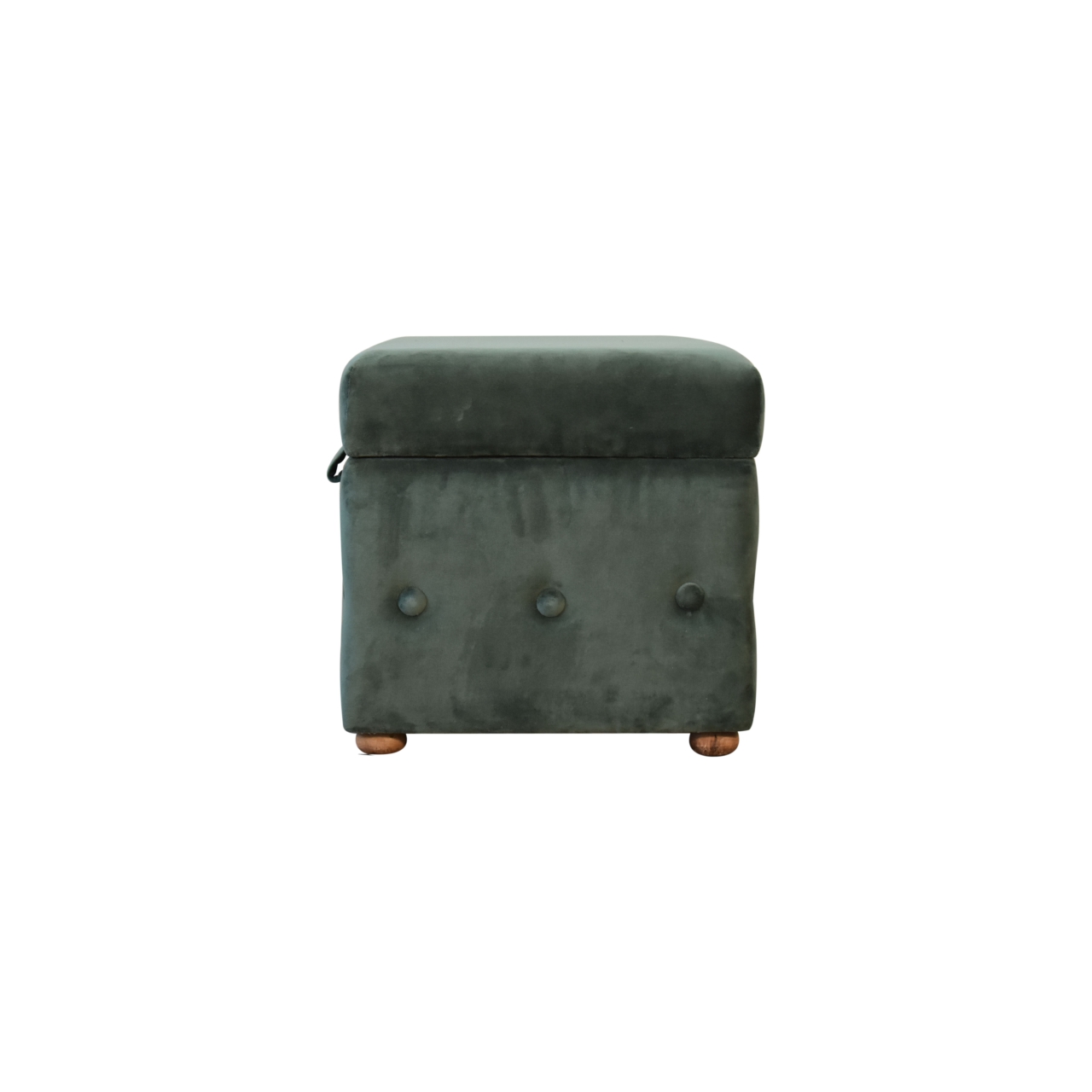 Emerald Velvet Lid-up Ottoman - Image 9