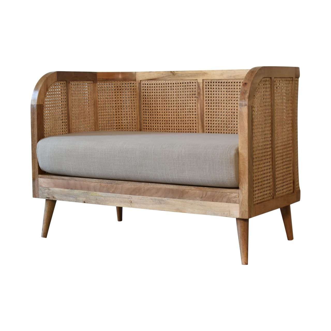 Larissa Mud Linen Sofa - Image 3