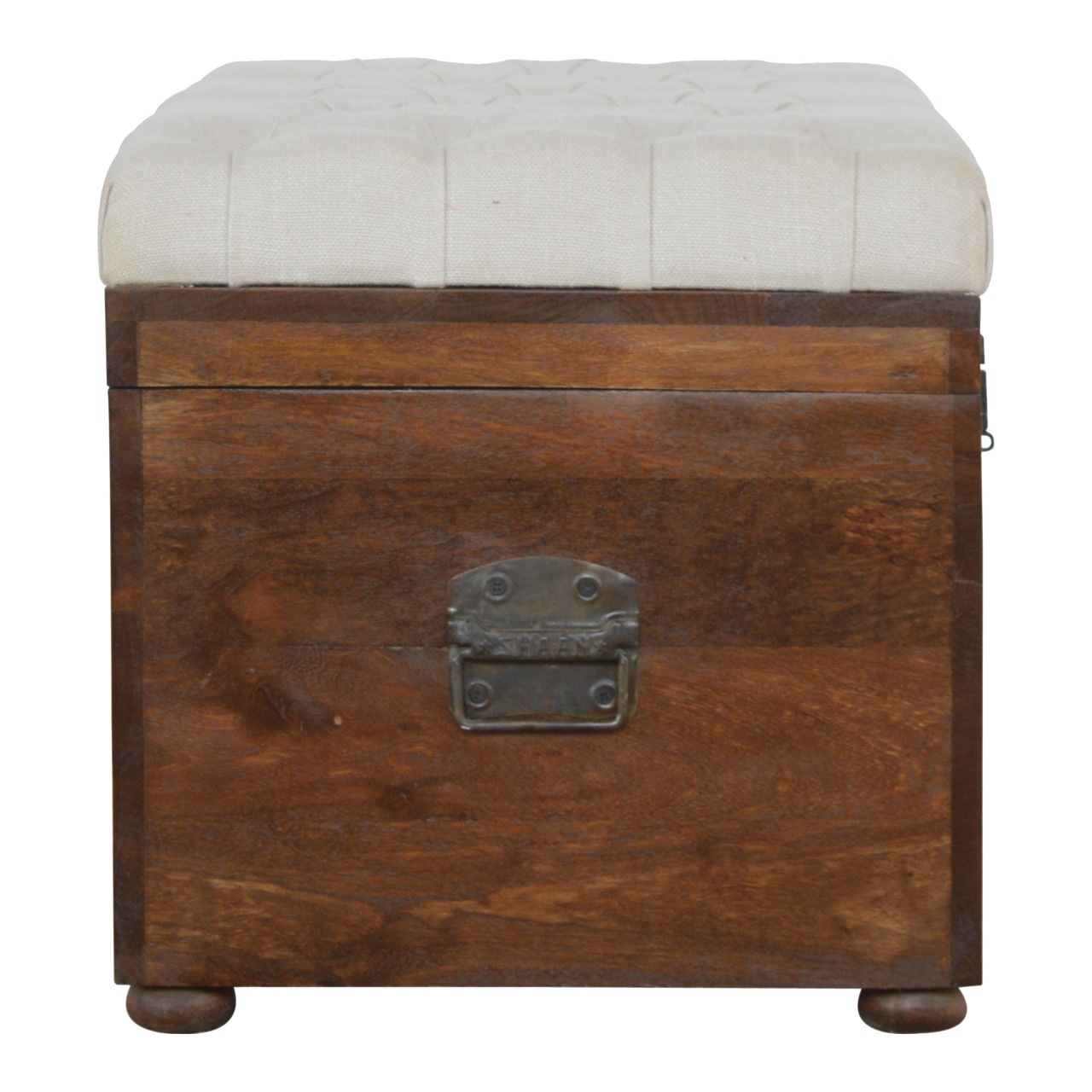 White Linen Storage Trunk - Image 8