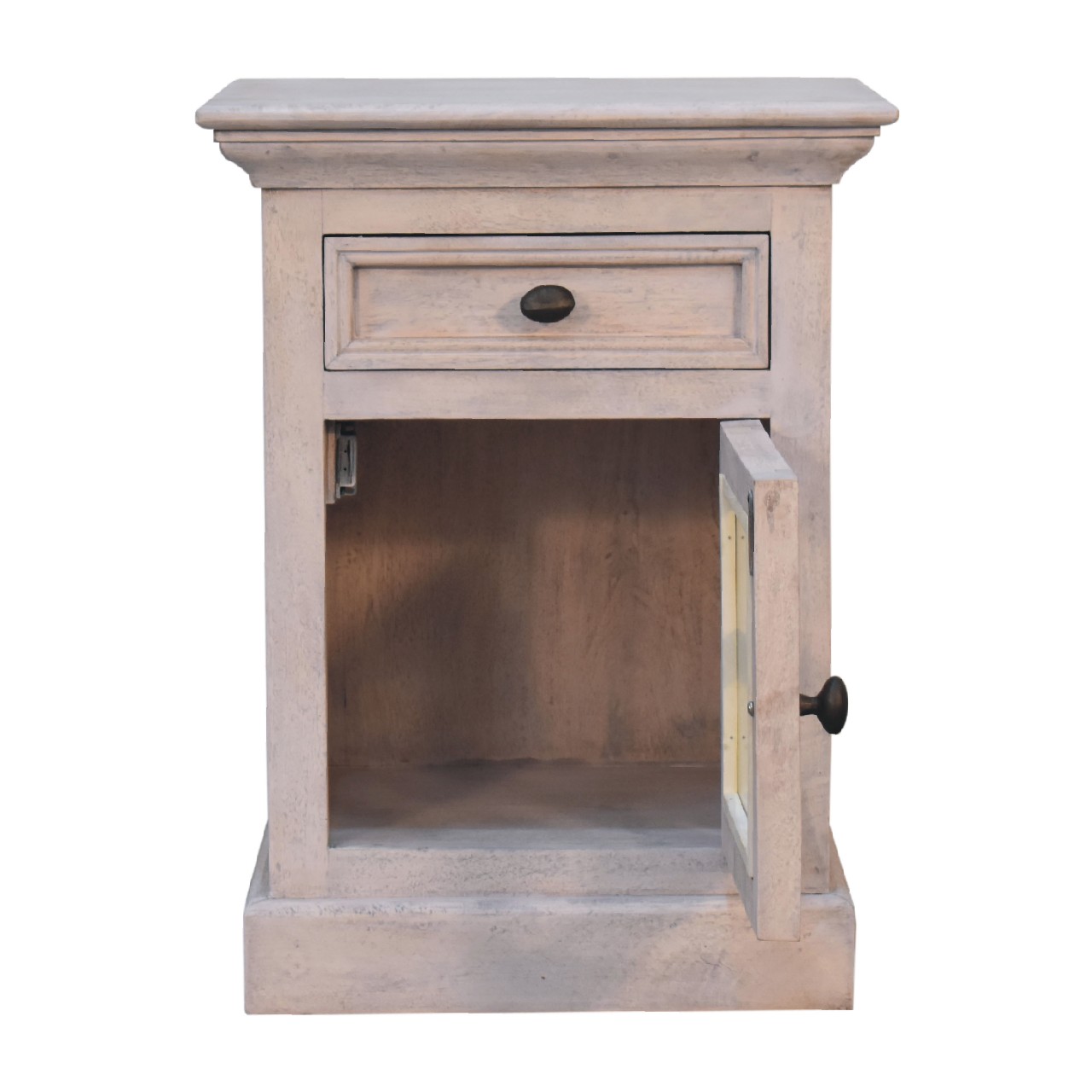 Glazed Stone Nightstand - Image 8
