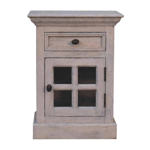 Glazed Stone Nightstand - Image 10