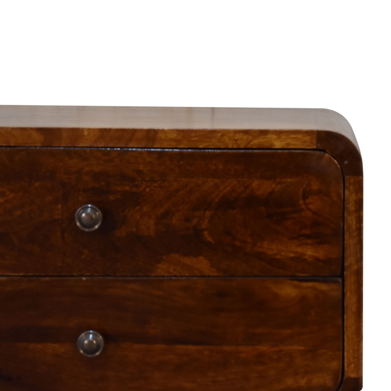 U-Curved Chestnut Nightstand - Image 5