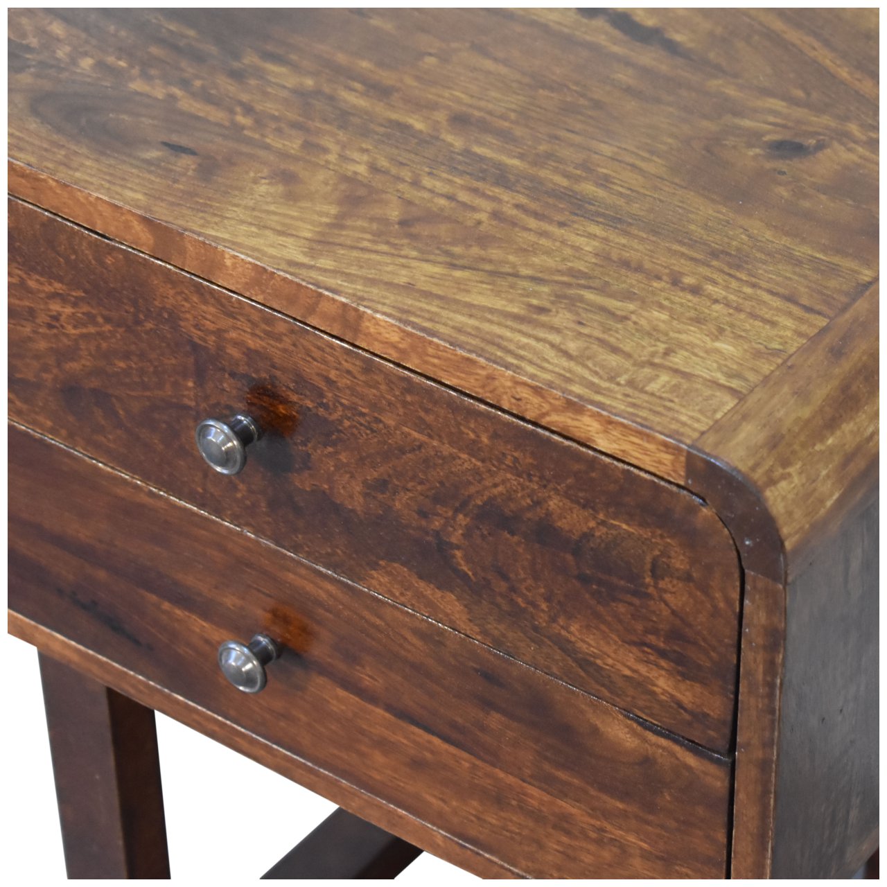 U-Curved Chestnut Nightstand - Image 6