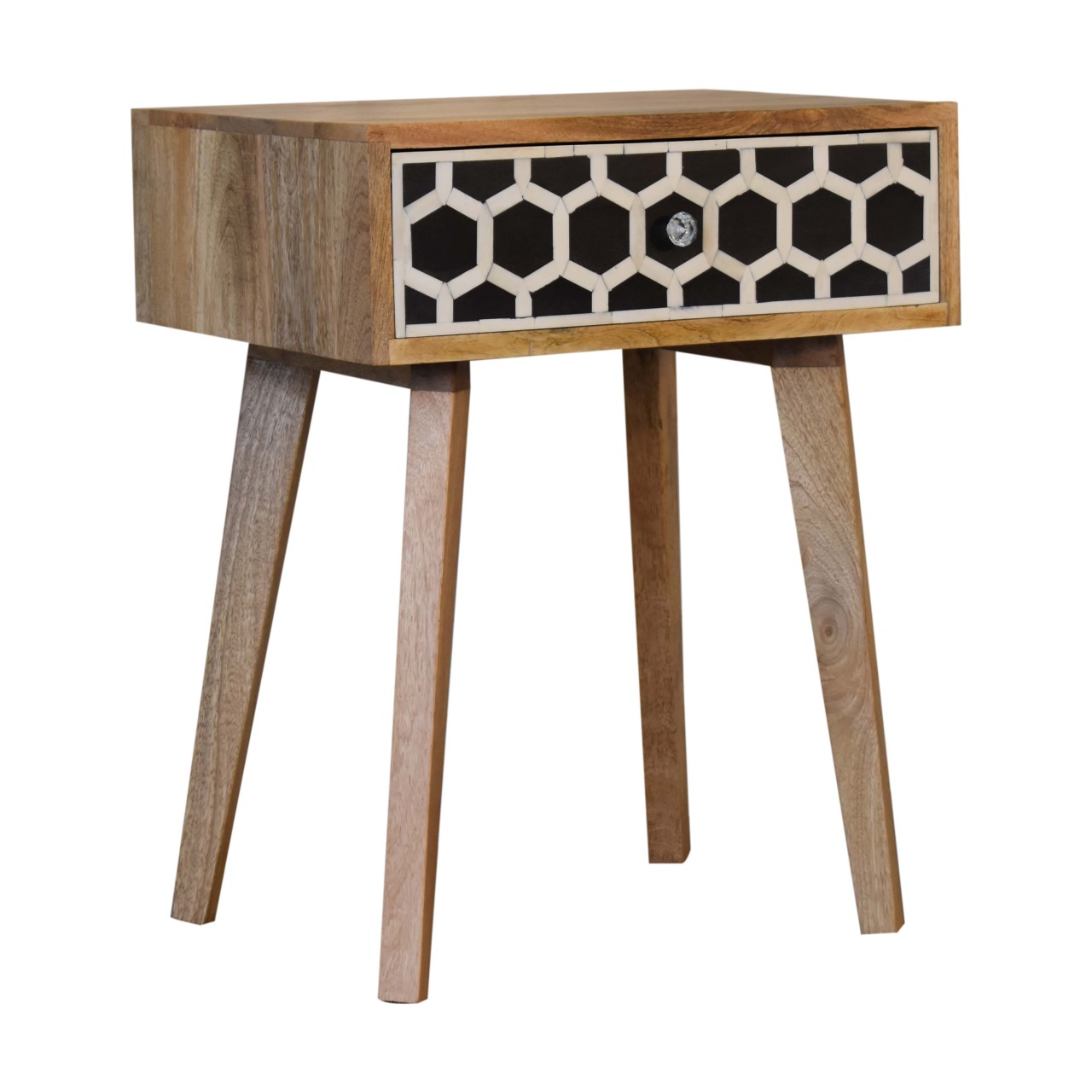 Bone Inlay Tapered Nightstand - Image 2