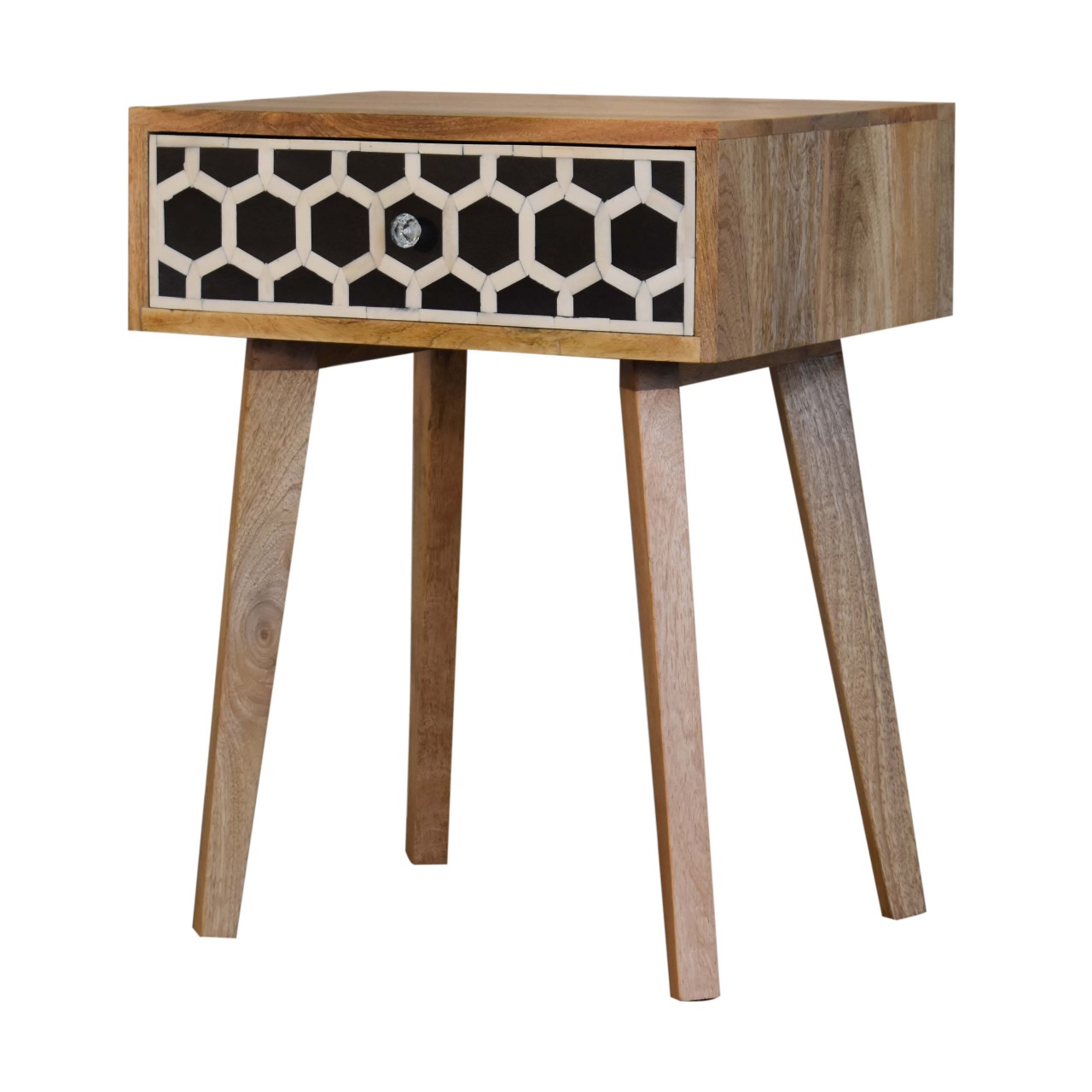 Bone Inlay Tapered Nightstand - Image 3